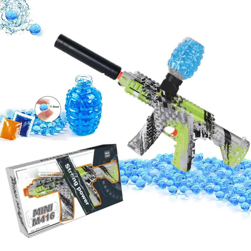 Water Ball Guns Electric Gun Toys Outdoor Sports Toys Kids Splatter Ball Water Gel Beads Toy Guns Firing Hydrogel 2024